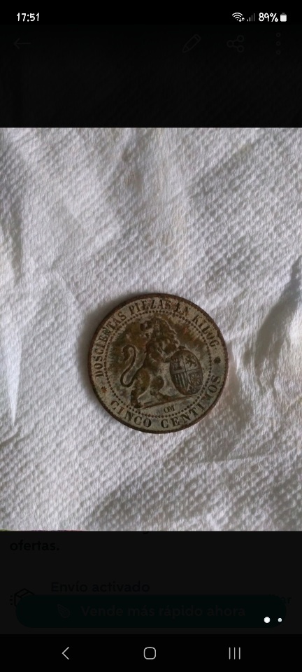 5 céntimos de 1870