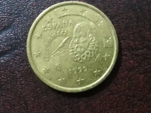 Moneda 20 céntimos España (1999)