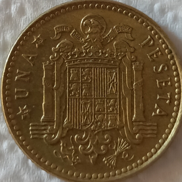 Moneda 1 peseta año 1975 estrella 78