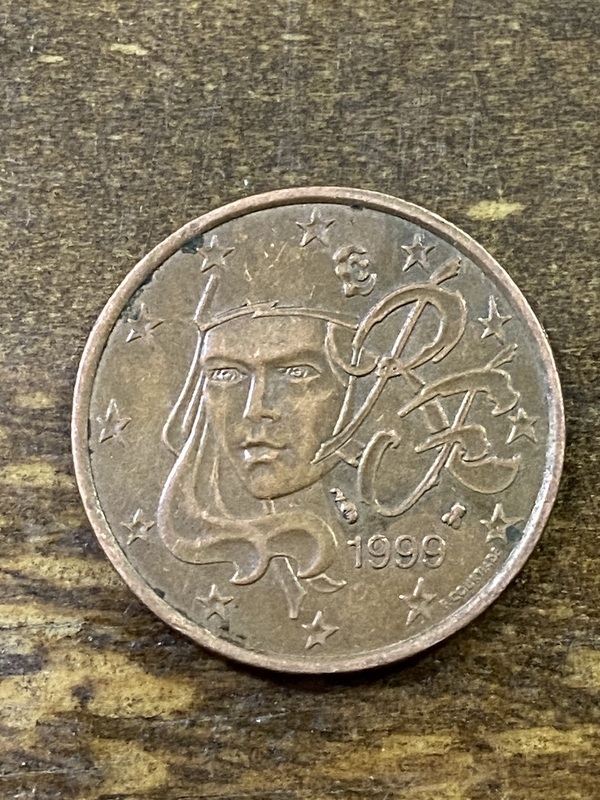 Moneda 1 céntimo 1999 Francia