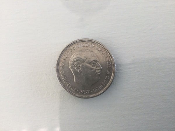 Cinco pesetas 1957