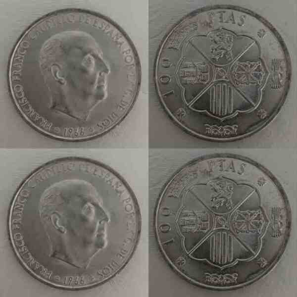 17 monedas de 100ptas FFCE 1966 estrella 6 puntas
