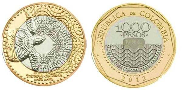 Moneda de 1.000 pesos Colombianos de 2015 (299) (XF)