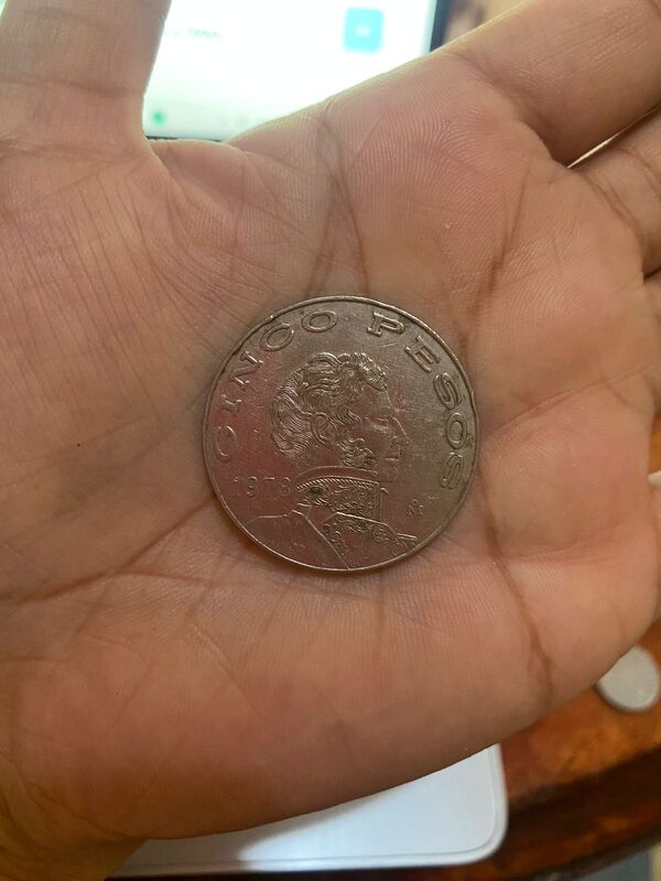 moneda 5 pesos 1978