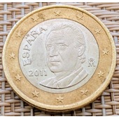 Monedas 1€ España Juan Carlos I 2011