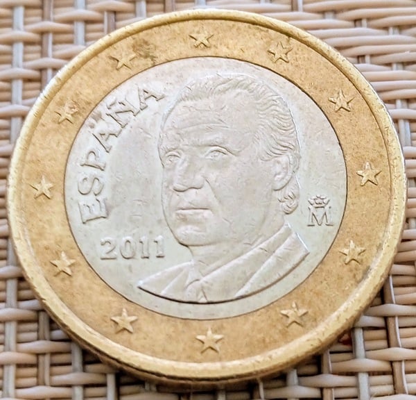 Monedas 1€ España Juan Carlos I 2011