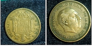 2,5 pesetas 1953