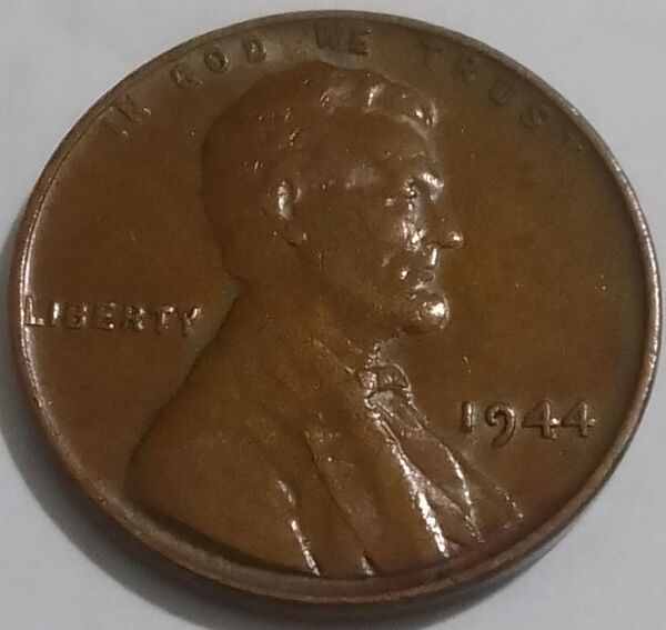 Un centavos del año 1944 con error