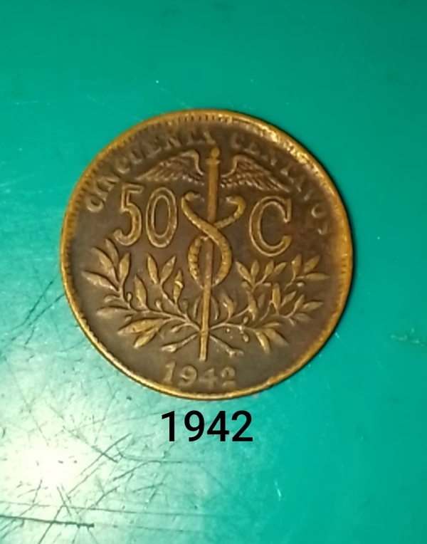 Moneda de 50 centavos  de Bolivia