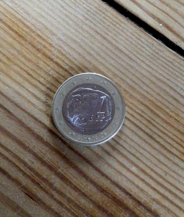 Moneda Grecia 1€ año 2002