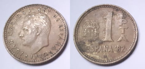 1 peseta 1980