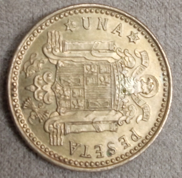 Moneda 1 peseta 1966.  19-73