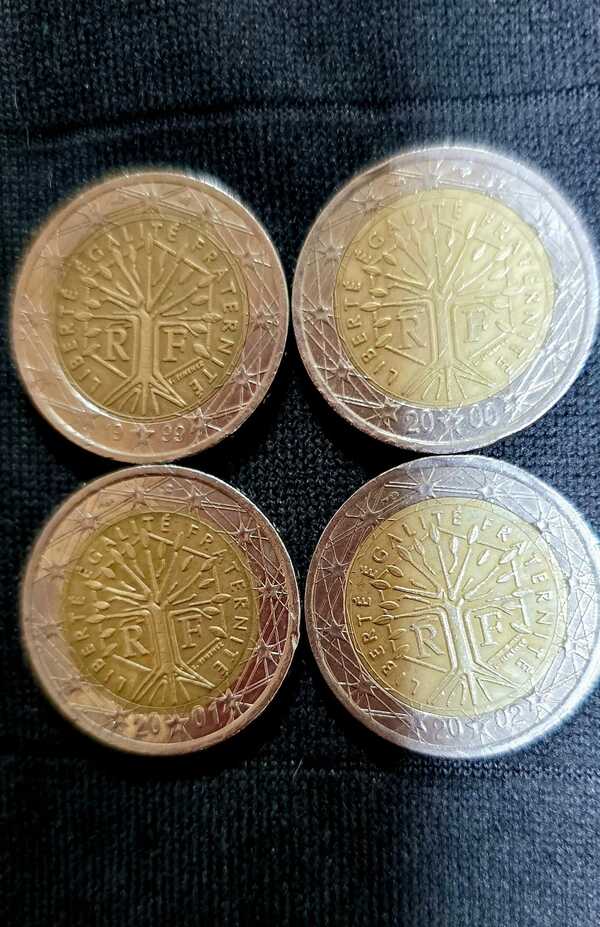 Monedas de 2 € Francia Liberte Egalite