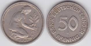 50 pfennig Alemania1950