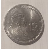 Moneda de Un Peso Morelos 1985