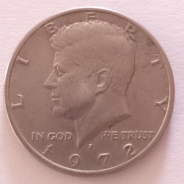 Moneda de Medio DOLLAR KENNEDY 1972