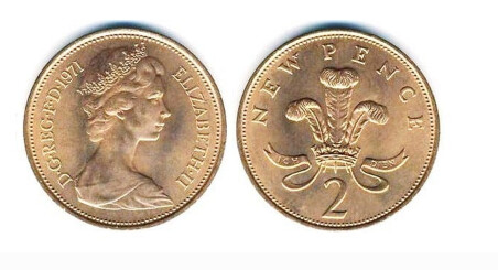 2 new pence (Elizabeth II)