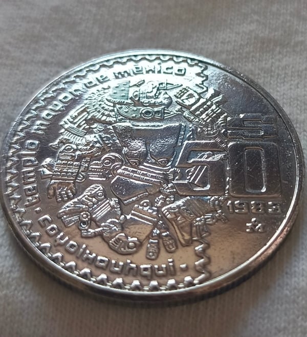 50 pesos coyolxauhqui 1983
