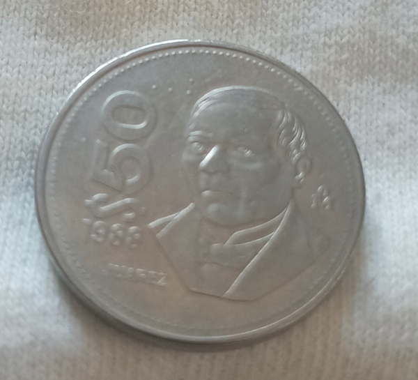 50 pesos Benito Juárez 1988