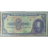 Billete Diez Pesos Oro