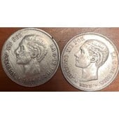 Alfonso XII 1877 5 presetas