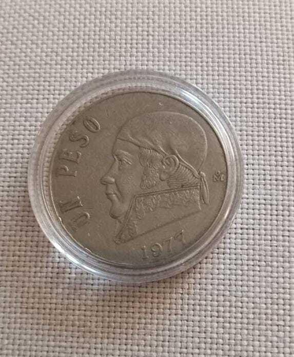 Moneda 1 peso Morelos 1977