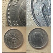 5 ptas 1957*74 error