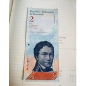Billete de 2 bolívares de Venezuela