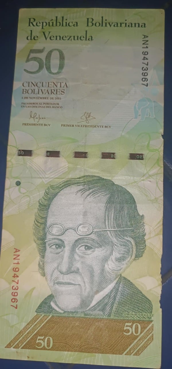 Billete de 50 bs