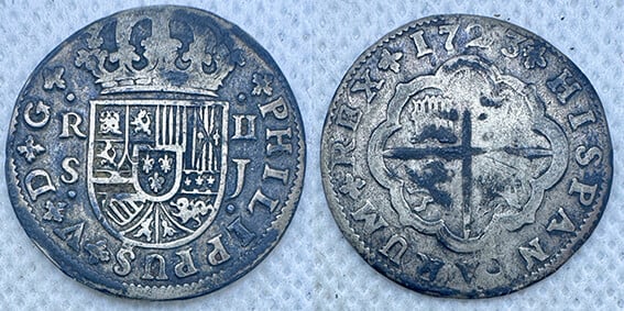 FELIPE V 2 REALES 1723 J