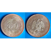 Moneda mexicana de 50 Centavos de plata de 1945