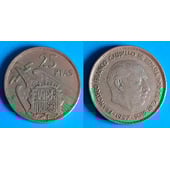 Moneda Española de 25 pesetas de de 1957*58