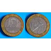 Moneda Francesa de 10 francos de 1990