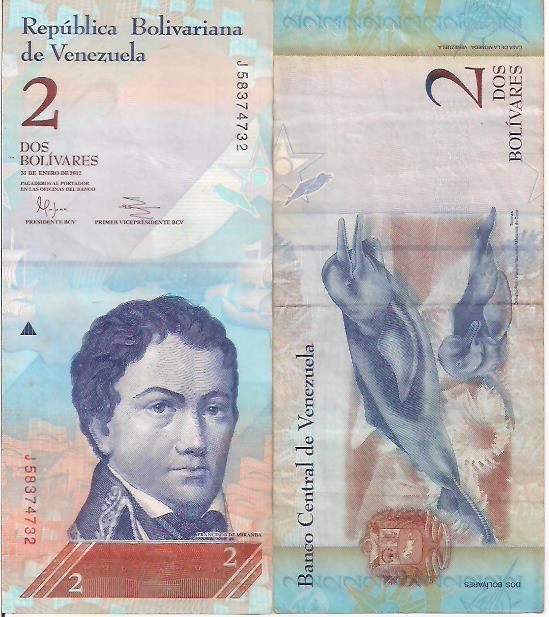 2 bolivares 2012