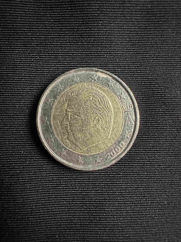 Belgium 2 Euro Coin 2000 – King Albert II – Rare Early Issue