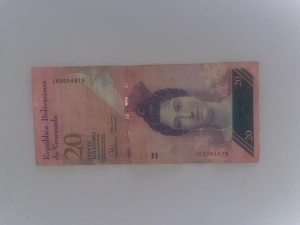 20 bolívares 2008