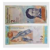 BILLETE 2 BOLÍVARES 27-12-2012