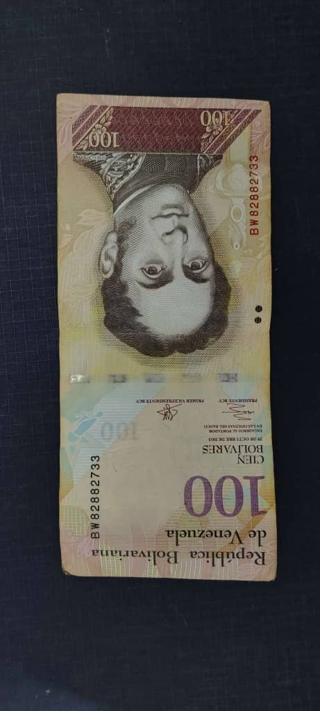 Billete de 100 del año 2013