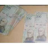 Billetes 200 bolívares año 2018