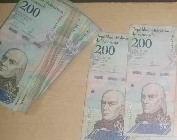 Billetes 200 bolívares año 2018