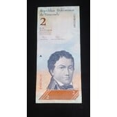 Billete 2 bolivares 27 de diciembre 2012