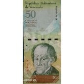 Billete 50 bolivares 5 Noviembre de 2015