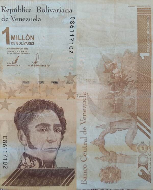 1000000 Bolivares 03 Septiembre 2020