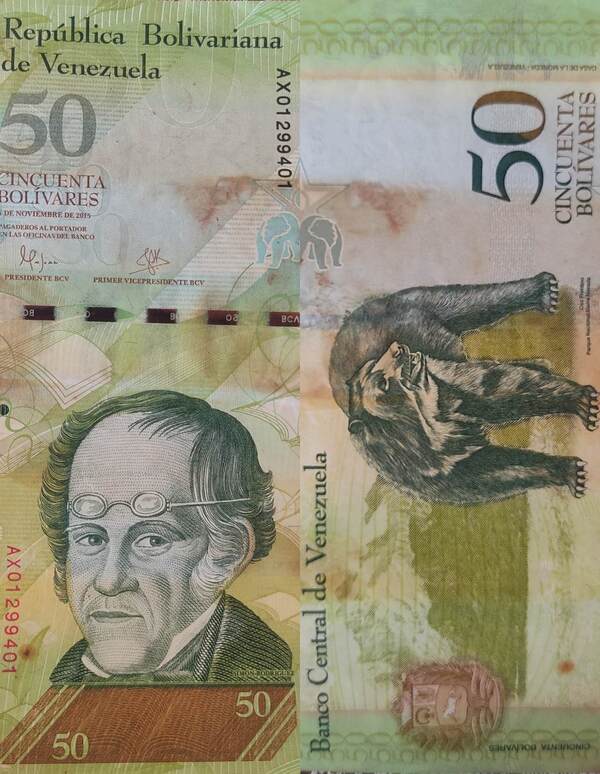 50 Bolívares 05 Noviembre 2015