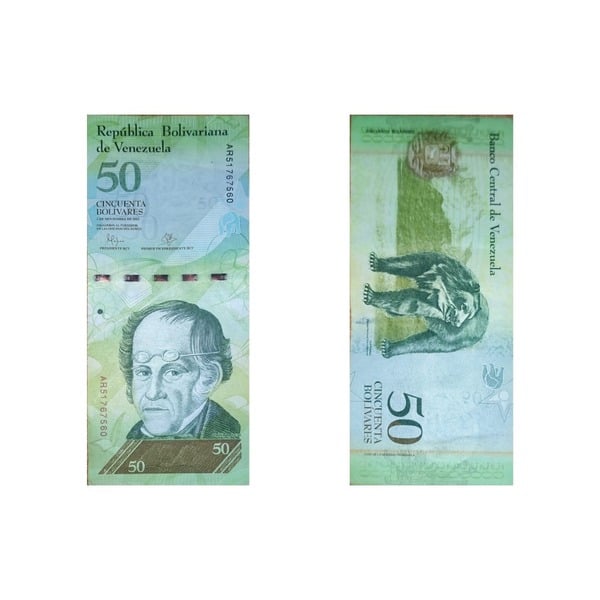 Billete de 50 bolivares 05/11/15