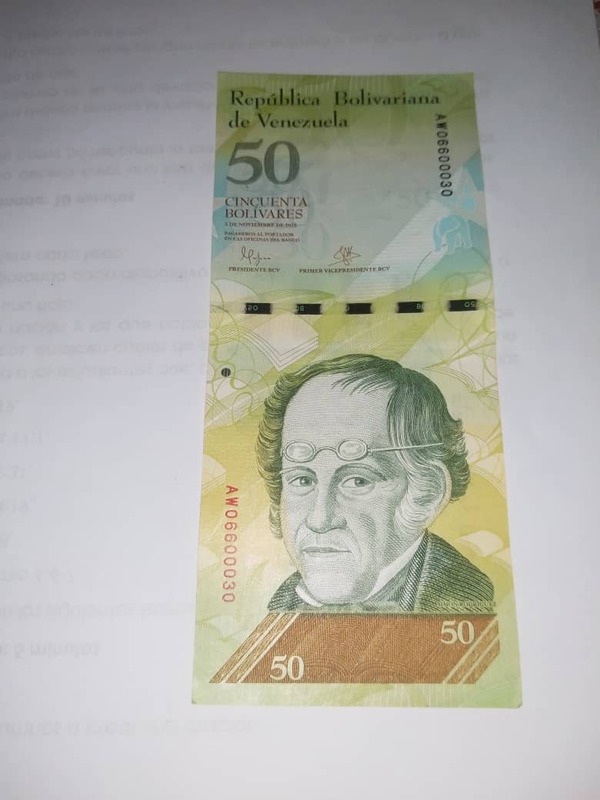 50 Bolívares 5/Nov/2015