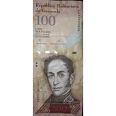 Billete de 100 Bolivares 5 de noviembre 2015