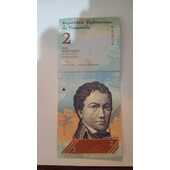 2 Bolivares Año 2014 letra V