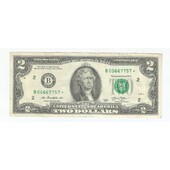 bille de 2 dolares año 1976
