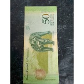 4 Billetes de 50 bolivares año 2015